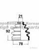 ASHUKI D117-10 Bellow Set, drive shaft